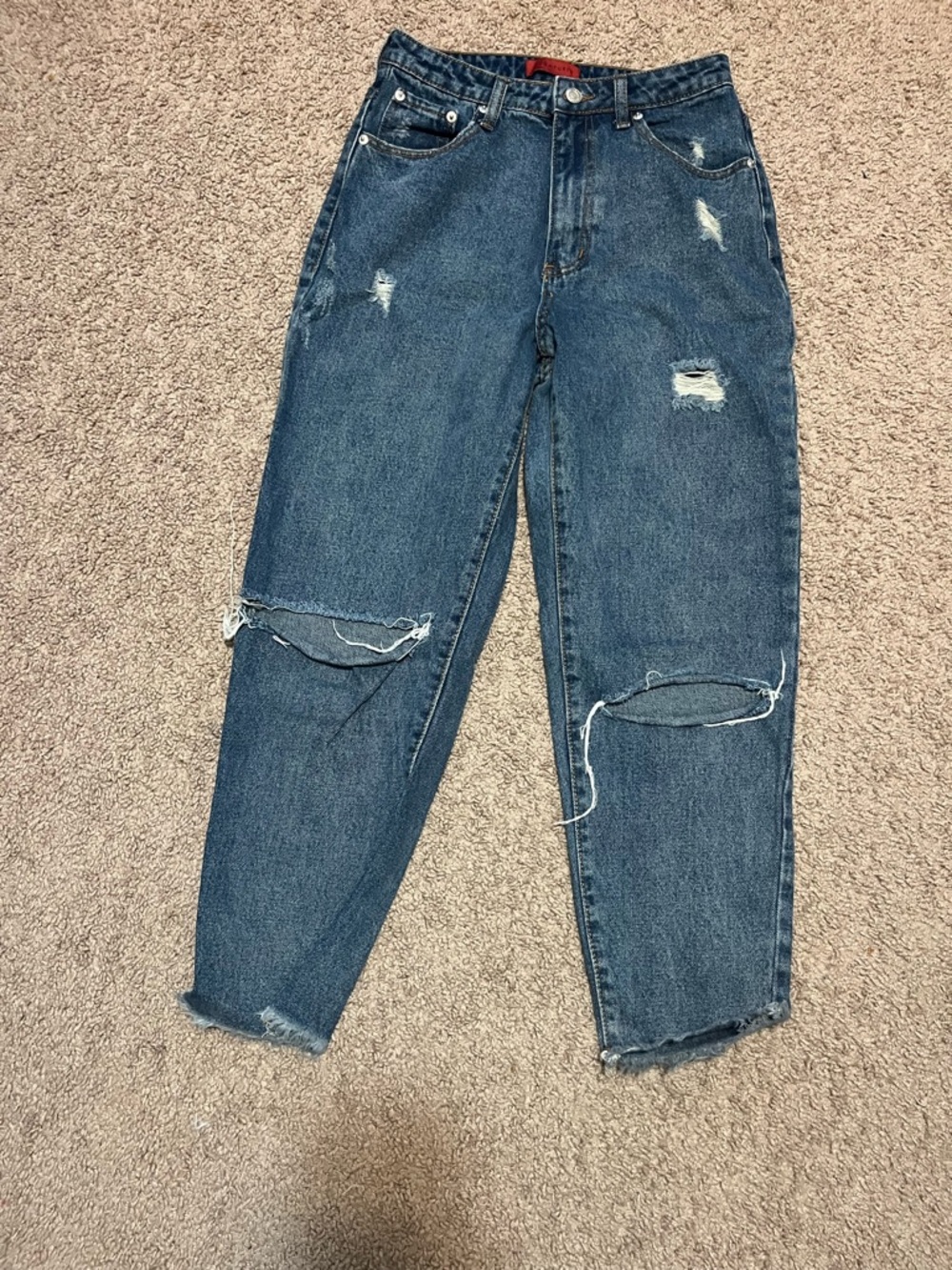 Signature8 Women's Light Blue Denim Jeans with Red Label